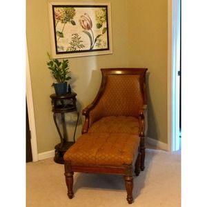 Gorgeous Hemingway Anson Chair w/ Ottoman by Thomasville